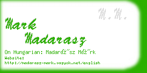 mark madarasz business card